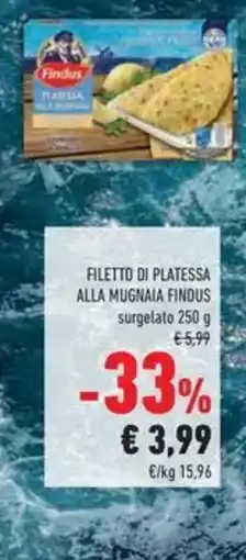 Conad Filetto di platessa alla mugnaia FINDUS surgelato offerta