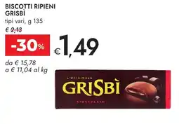 Bennet Biscotti ripieni GRISBI offerta