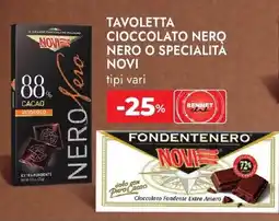 Bennet Tavoletta cioccolato nero nero o specialita NOVI offerta