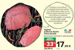 Carrefour Market Tagliata di Bovino Adulto Filiera Qualità offerta