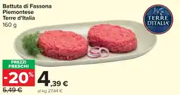 Carrefour Market Battuta di Fassona Piemontese Terre d'Italia offerta