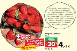 Carrefour Market Fragole Cestino offerta