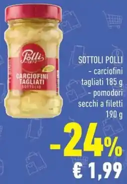 Conad Sottoli POLLI carciofini tagliati pomodori secchi a filetti offerta