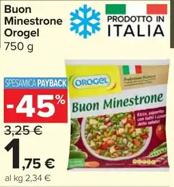 Carrefour Market Buon Minestrone Orogel offerta