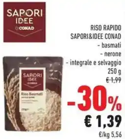 Conad Riso rapido sapori&idee conad basmati nerone integrale e selvaggio offerta