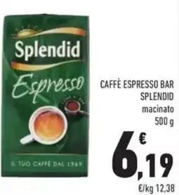 Conad Caffè espresso bar SPLENDID macinato offerta