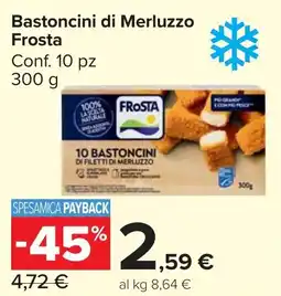 Carrefour Market Bastoncini di Merluzzo Frosta offerta