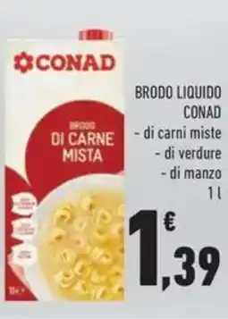 Conad Brodo liquido conad di carni miste di verdure di manzo offerta