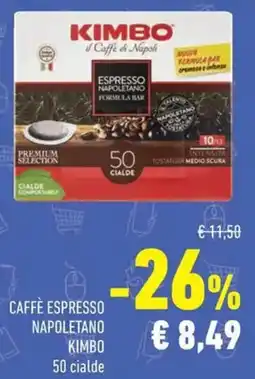 Conad Caffè espresso napoletano KIMBO 50 cialde offerta