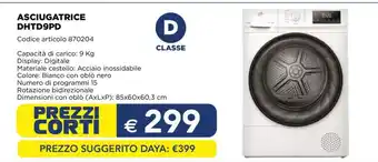 ASCIUGATRICE DHTD9PD