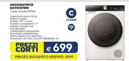 Esselunga ASCIUGATRICE DH7S107BW offerta