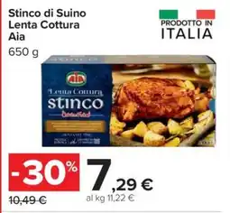 Carrefour Stinco di Suino Lenta Cottura Aia offerta