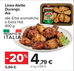 Carrefour Linea Alette Durango Aia offerta