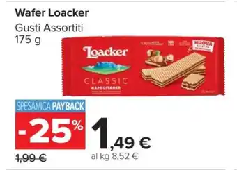 Carrefour Wafer Loacker offerta