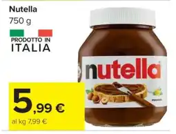 Carrefour Nutella offerta