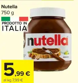 Carrefour Market Nutella offerta