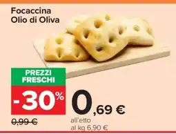 Carrefour Focaccina Olio di Oliva offerta