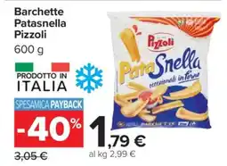 Carrefour Barchette Patasnella Pizzoli offerta