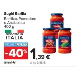 Carrefour Sughi Barilla offerta