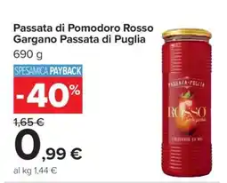 Carrefour Passata di Pomodoro Rosso Gargano Passata Di Puglia offerta
