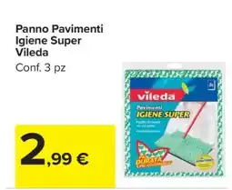 Carrefour Panno Pavimenti Igiene Super Vileda offerta