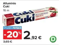 Carrefour ALLUMINIO CUKI offerta