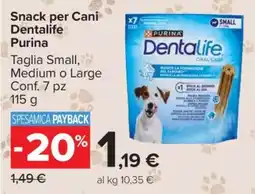 Carrefour Snack per Cani Dentalife Purina offerta