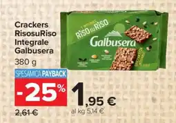 Carrefour Crackers RisosuRiso Integrale Galbusera offerta