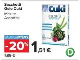 Carrefour Sacchetti Gelo Cuki offerta