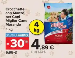 Carrefour Crocchette con Manzo per Cani Miglior Cane Morando offerta