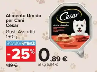 Carrefour Alimento umido per cani Cesar offerta