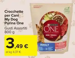 Carrefour Crocchette per Cani My Dog Purina One offerta
