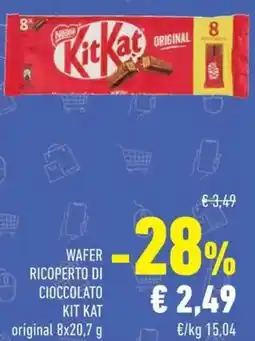 Conad Wafer ricoperto di cioccolato KIT KAT original offerta