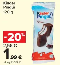 Carrefour Market Kinder Pinguì offerta