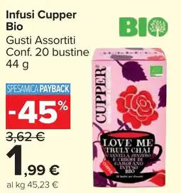 Carrefour Market Infusi Cupper Bio offerta