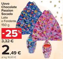 Carrefour Market Uovo Chocolate Passion Socado offerta