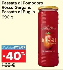 Carrefour Market Passata di Pomodoro Rosso Gargano Passata di Puglia offerta