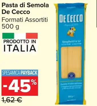 Pasta di Semola De Cecco