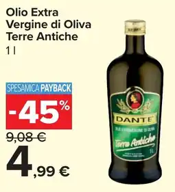 Carrefour Market Olio Extra Vergine di Oliva Terre Antiche offerta