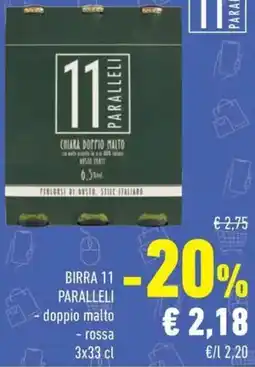 Conad Birra 11 paralleli doppio malto rossa offerta