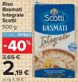 Carrefour Market Riso Basmati Integrale Scotti offerta