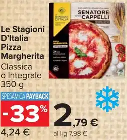 Carrefour Market Le Stagioni D'Italia Pizza Margherita offerta