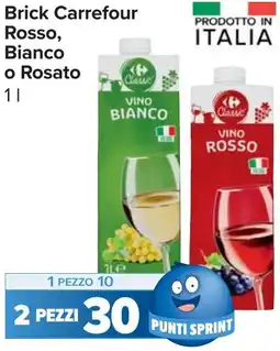 Carrefour Market Brick Carrefour Rosso, Bianco o Rosato offerta