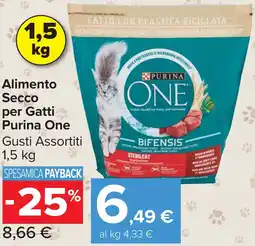 Carrefour Market Alimento Secco per Gatti Purina One offerta