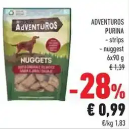 Conad Adventuros PURINA strips nuggest offerta