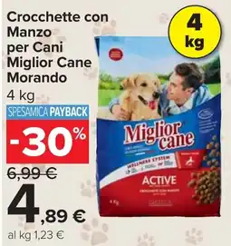 Carrefour Market Crocchette con Manzo per Cani Miglior Cane Morando offerta