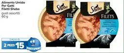 Carrefour Alimento Umido Per Gatti Filetti Sheba offerta