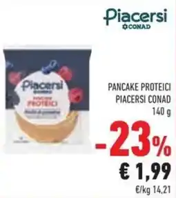 Conad Pancake proteici PIACERSI CONAD offerta