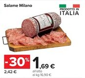 Carrefour Salame Milano offerta