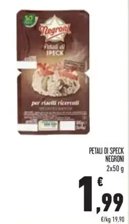 Conad Petali di speck NEGRONI offerta